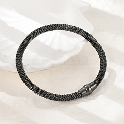 304 Stainless Steel Mesh Chain Bracelets for Women Men&nbsp;BJEW-Z087-19B