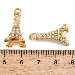 304 Stainless Steel & ABS Plastic Pearl Pendants&nbsp;SA-CBA4809-10G