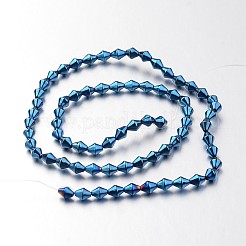 Electroplate Non-magnetic Synthetic Hematite Bead Strands&nbsp;G-F300-32-05