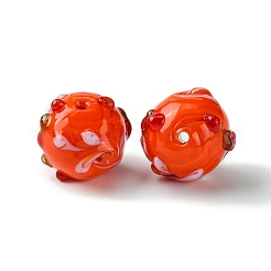 Handmade Bumpy Lampwork Beads&nbsp;FOIL-B001-08B
