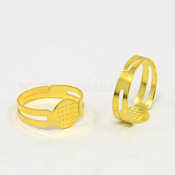 Adjustable Mixed Style Brass Finger Ring Settings&nbsp;KK-X0075