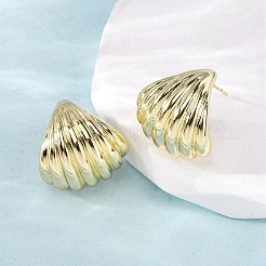 Brass Stud Earrings&nbsp;EJEW-F373-07G