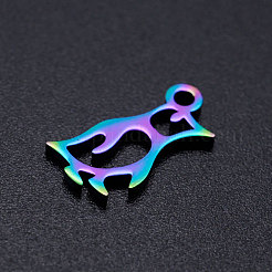 Ion Plating(IP) 201 Stainless Steel Charms&nbsp;STAS-Q201-JN221