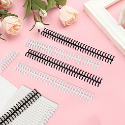 Plastic Loose Leaf Book Binder Hinged Rings&nbsp;AJEW-GF0015-32B