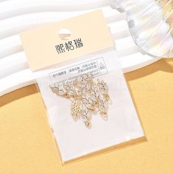 SHEGRACE Brass Clear Cubic Zirconia Charms&nbsp;XGRQ2O197-421G
