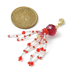 Octopus Glass Beaded Pendant Decorations&nbsp;HJEW-MZ00030