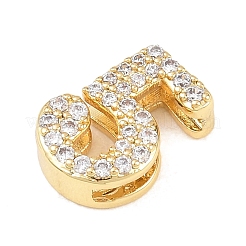 Brass Micro Pave Cubic Zirconia Pendants&nbsp;KK-B167-22G-5