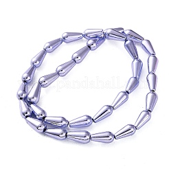 Electroplated Synthetic Non-Magnetic Hematite Beads Strands&nbsp;G-C248-H01-8x12mm