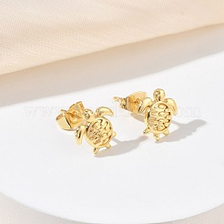Brass Stud Earrings for Women&nbsp;EJEW-G464-03G