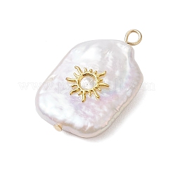 3Pcs 3 Styles Natural Baroque Pearl Keshi Pearl Pendants&nbsp;PALLOY-JF02913-02