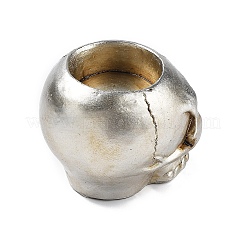 Halloween Skull Resin Candle Holders&nbsp;DJEW-R009-01