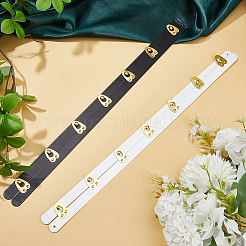 2 Pairs 2 Colors Iron Corset Busk with Golden 201 Stainless Steel Buttons&nbsp;FIND-GF0005-51