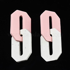 Handmade Polymer Clay Linking Rings&nbsp;CLAY-N010-033-03
