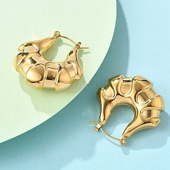 304 Stainless Steel Hoop Earrings&nbsp;EJEW-R026-01G