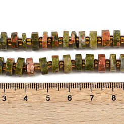 Natural Unakite Beads Strands&nbsp;G-F796-A07-01