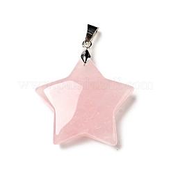 Natural Rose Quartz Pendants&nbsp;G-I319-04P-03