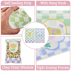20Pcs 2 Colors Rectangle PET Resealable Packaging Bags&nbsp;ABAG-TA0001-33B