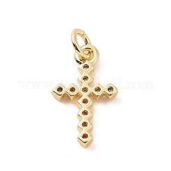 Brass Micro Pave Cubic Zirconia Charms&nbsp;KK-C012-43G