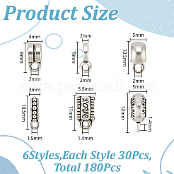 180Pcs 6 Styles Alloy Hangers Links&nbsp;FIND-GO0003-91