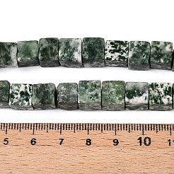 Natural Green Spot Jasper Beads Strands&nbsp;G-T139-8x8-23A
