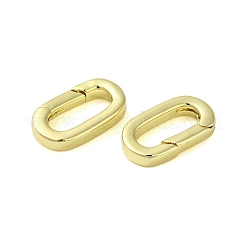 Brass Spring Gate Rings&nbsp;KK-B089-03B-G