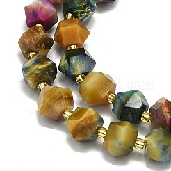 Natural Tiger Eye Beads Strand&nbsp;G-I376-A48-01
