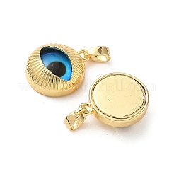 Brass Glass Pendants&nbsp;KK-P334-05G