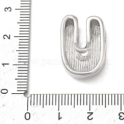 Brass Initial Beads&nbsp;KK-B167-27P-01U