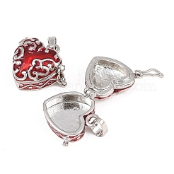 Heart Brass Enamel Prayer Box Pendants&nbsp;KK-24X21