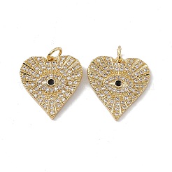 Brass Micro Pave Cubic Zirconia Pendants&nbsp;KK-B061-12G