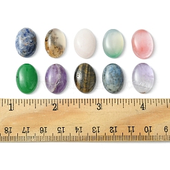 10Pcs Natural Mixed Gemstone Cabochons&nbsp;G-FS0005-68