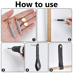 Imitation Leather & Alloy & Iron Hook Ring Belt&nbsp;FIND-WH0126-996A