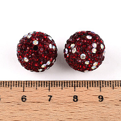 Polymer Clay Pave Rhinestone Beads&nbsp;RB-T018-01E