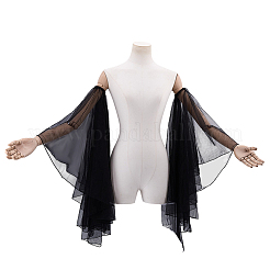 1 Pair Bride's Chiffon Lace Oversleeves&nbsp;AJEW-HY0003-50