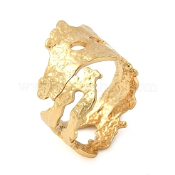304 Stainless Steel Open Cuff Rings for Women&nbsp;RJEW-U060-01I-G