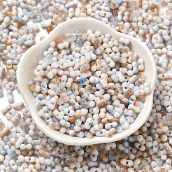 Two Tone Baking Paint Glass Seed Beads&nbsp;SEED-F005-01A-07