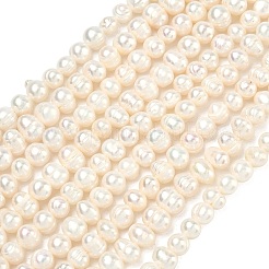 Natural Cultured Freshwater Pearl Beads Strands&nbsp;PEAR-L034-04