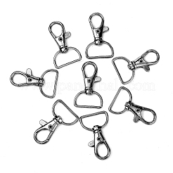 Zinc Alloy Swivel D Rings Lobster Claw Clasps&nbsp;X1-E341-8-B