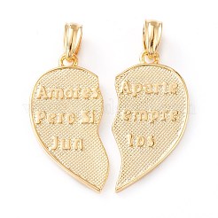 Brass Split Pendants&nbsp;ZIRC-Z007-06G