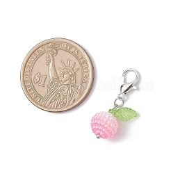 Imitation Pearl Acrylic Berry Beaded Pendants Decorations&nbsp;HJEW-JM04077-01