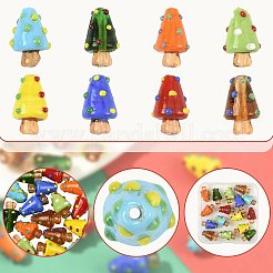 16Pcs 8 Colors Handmade Lampwork Bumpy Beads&nbsp;LAMP-FS0001-73