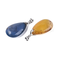 Natural Agate(Dyed & Heated) Pendants&nbsp;G-N362-02P