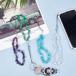 Gemstone Chips Mobile Straps&nbsp;HJEW-PH01884