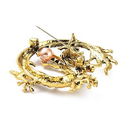 Dragon Rhinestone Brooch Pins&nbsp;JEWB-K018-10AG