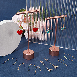 48Pcs 4 Style Brass Earring Hooks&nbsp;KK-BBC0012-34