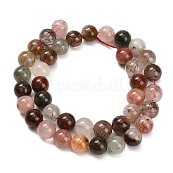 Natural Multi-Color Rutilated Quartz Beads Strands&nbsp;G-G300-A03-10mm