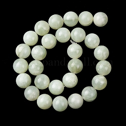 Natural Xiuyan Jade Beads Strands&nbsp;G-H343-D13-14mm