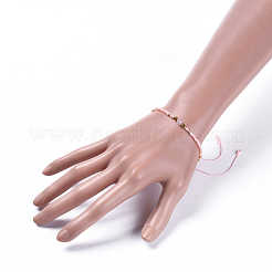 Adjustable Nylon Thread Braided Beads Bracelets&nbsp;BJEW-JB04379-03