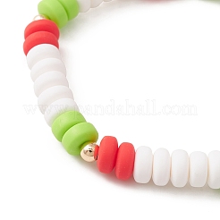 Handmade Polymer Clay Bead Stretch Bracelets for Women&nbsp;BJEW-MZ00042-02