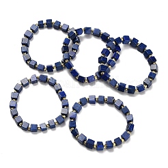 Natural Lapis Lazuli Beads Stretch Bracelets&nbsp;BJEW-F523-02B